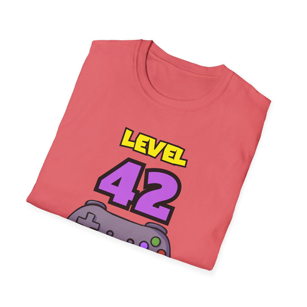 Level 42 Unlocked Gamer T-Shirt — "The Legend" Birthday Gift