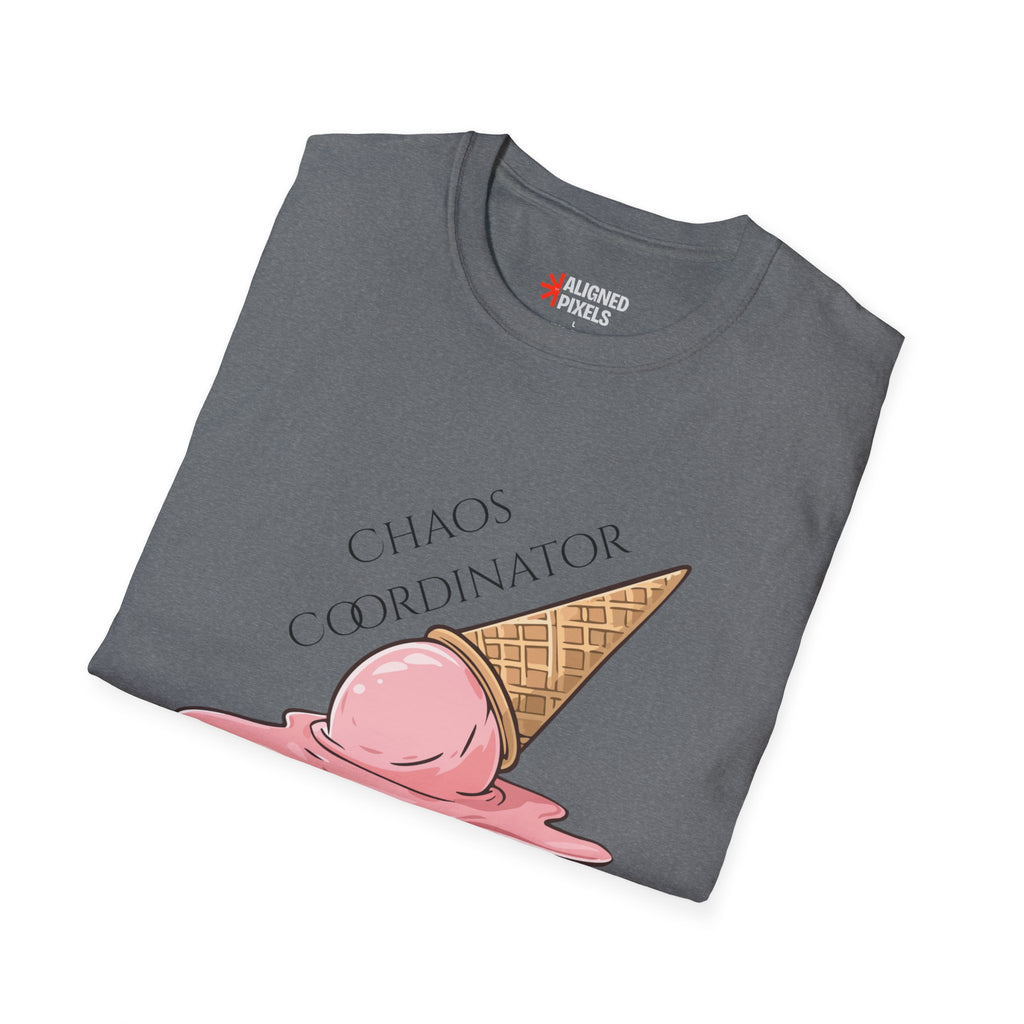 Chaos Coordinator T-Shirt — Cute Melted Ice Cream Graphic Tee