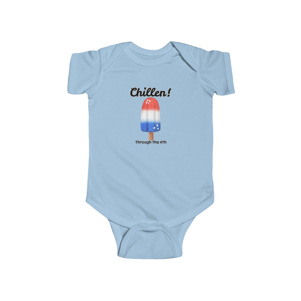Baby Bodysuit "Chillen!" Patriotic Popsicle 4th of July Onesie