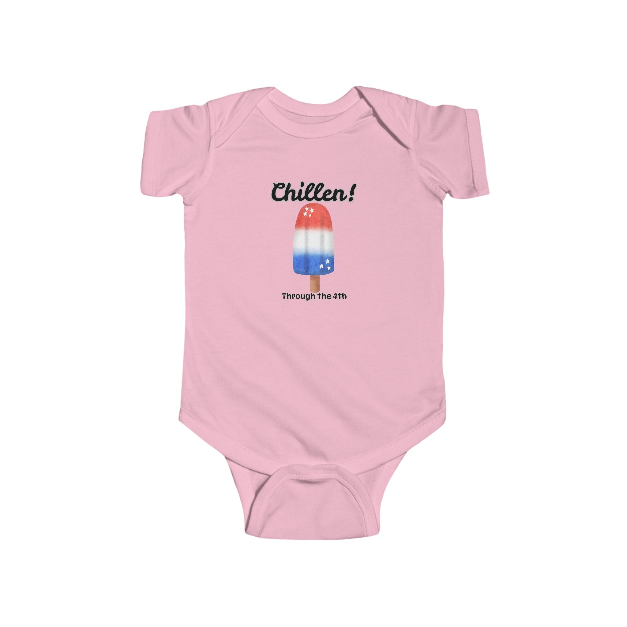 Baby Bodysuit "Chillen!" Patriotic Popsicle 4th of July Onesie