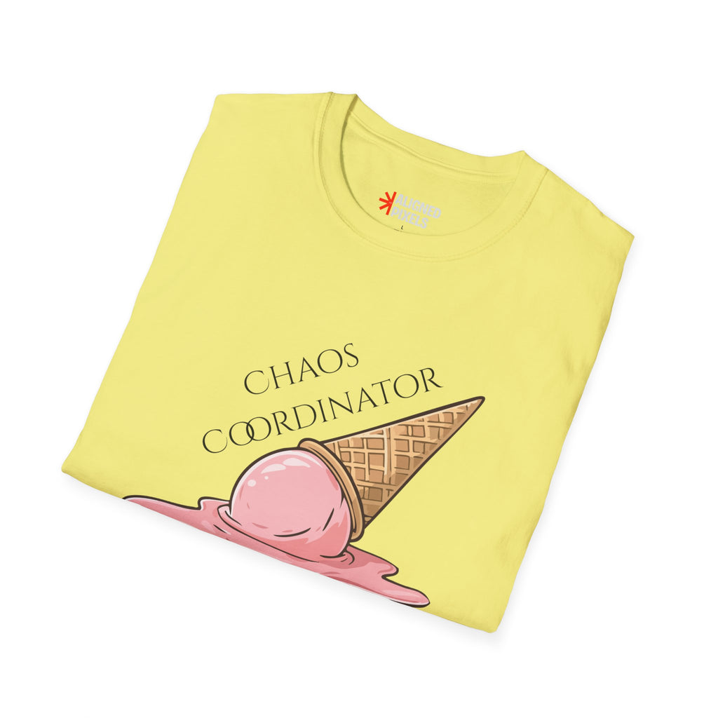 Chaos Coordinator T-Shirt — Cute Melted Ice Cream Graphic Tee
