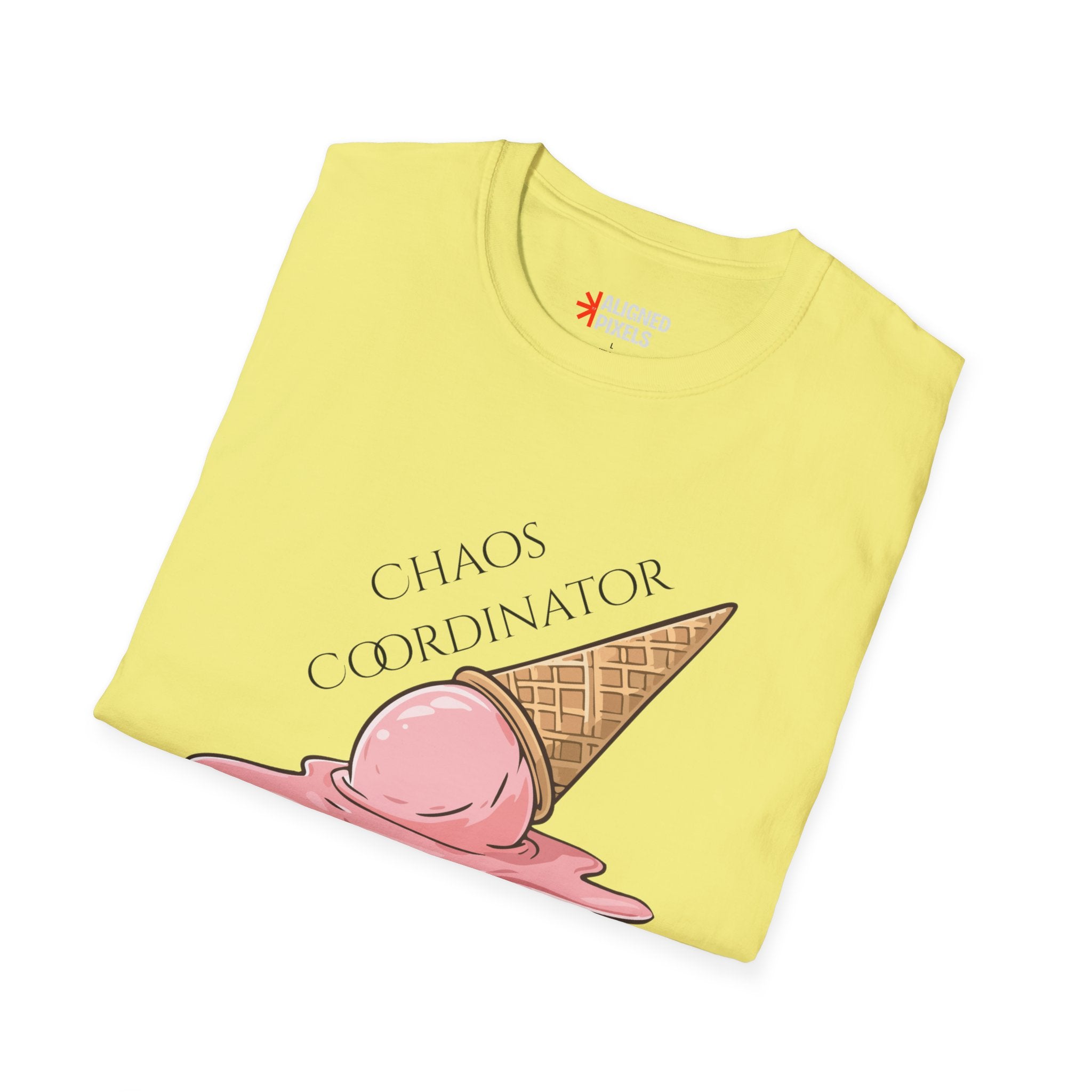Chaos Coordinator T-Shirt — Cute Melted Ice Cream Graphic Tee