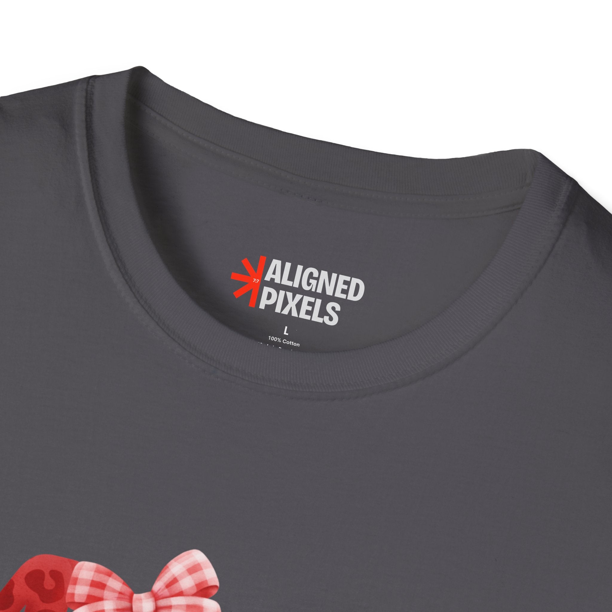 Mom Baseball Heart T-Shirt — Floral Red "MOM" Soft Tee