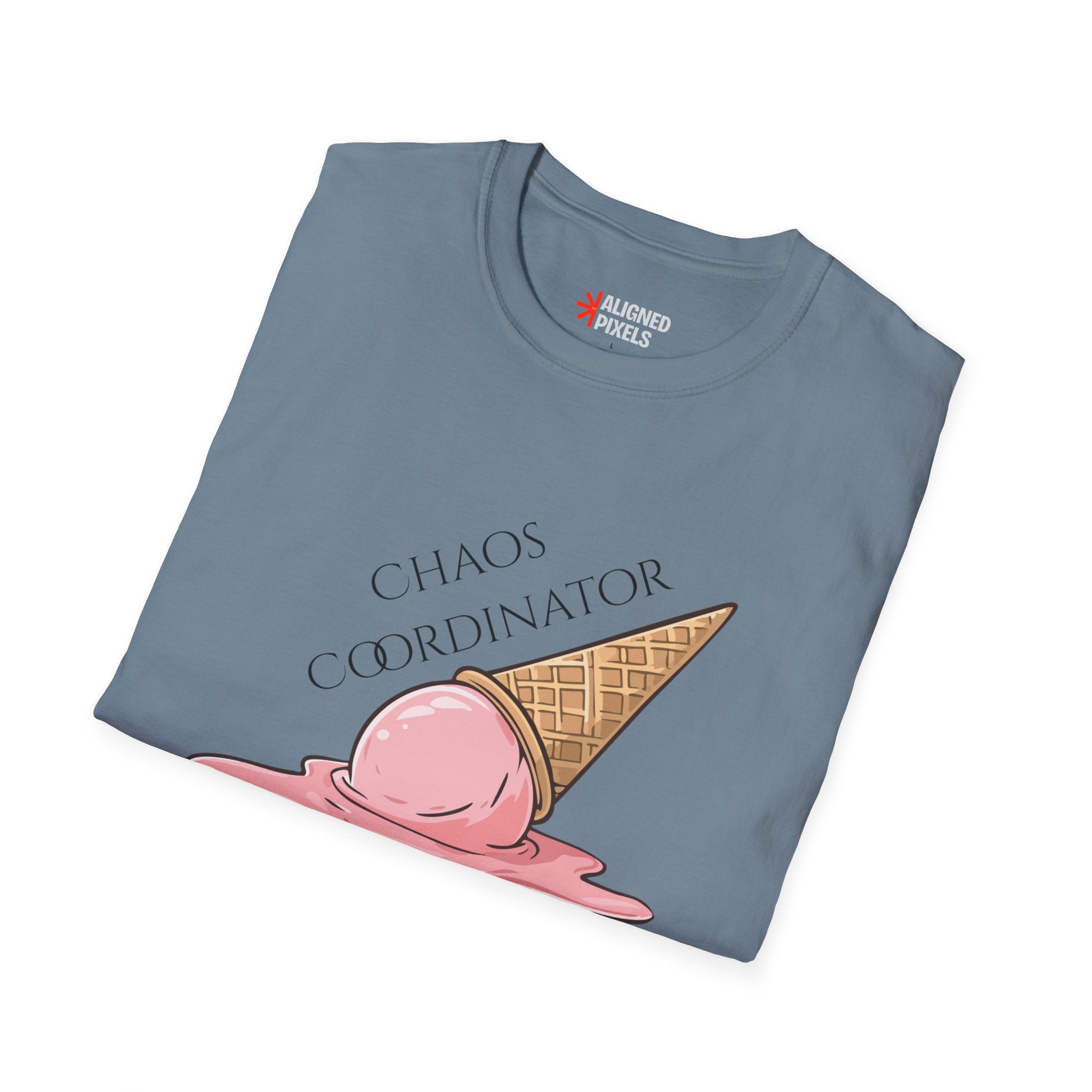 Chaos Coordinator T-Shirt — Cute Melted Ice Cream Graphic Tee