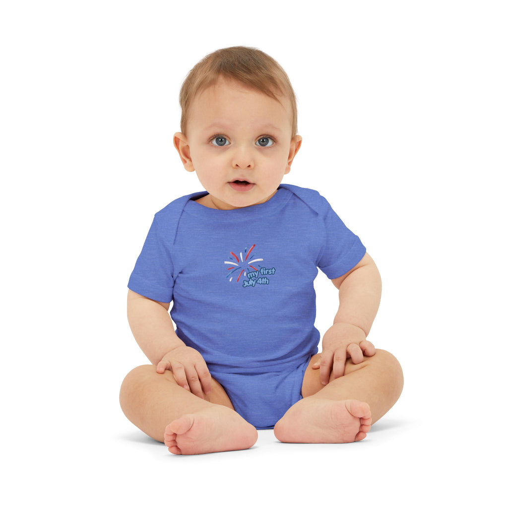Infant Onesie — "Oh Baby" Fireworks Baby Bodysuit (Newborn Gift)