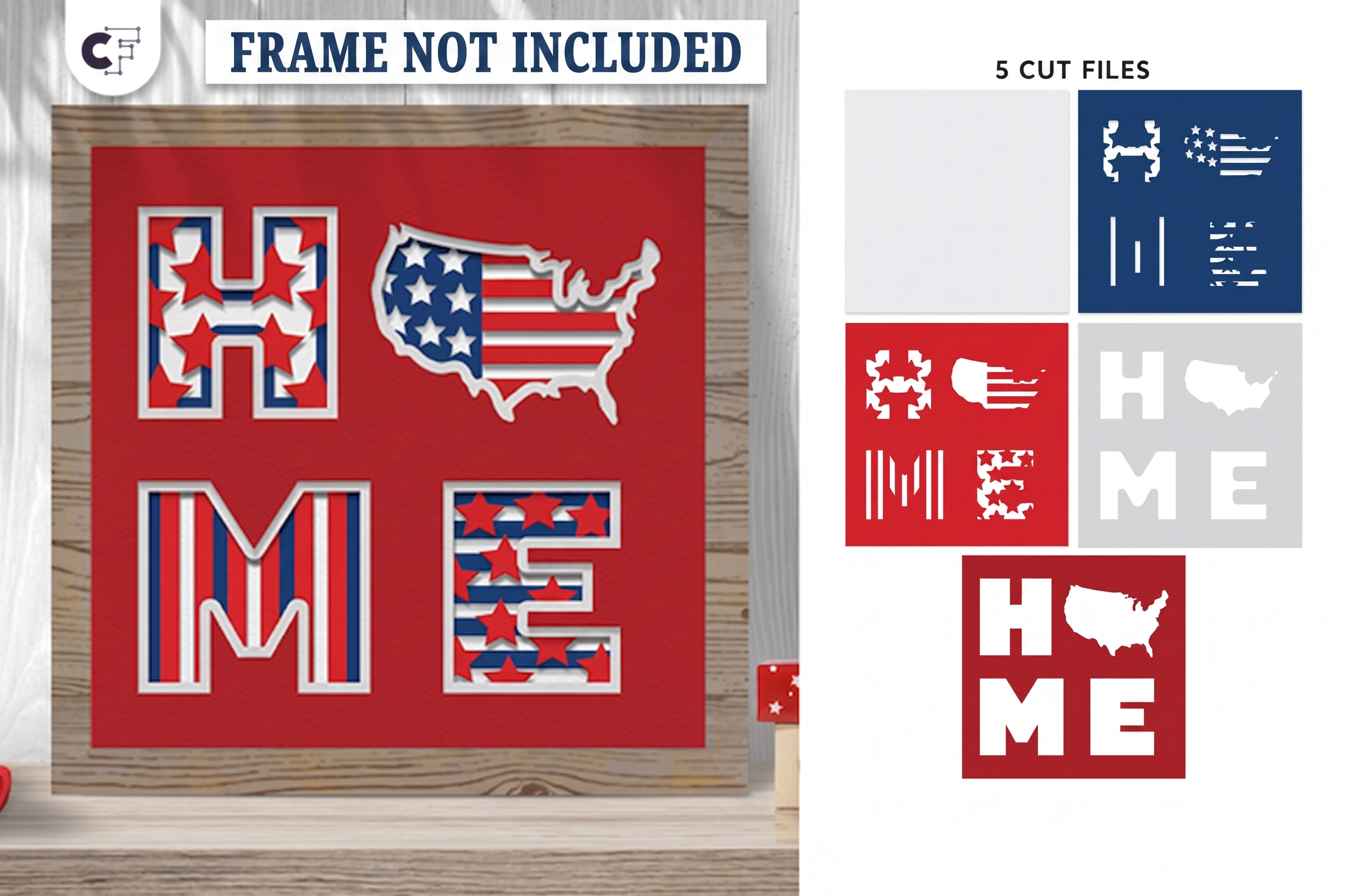 3D Layered Shadow Box