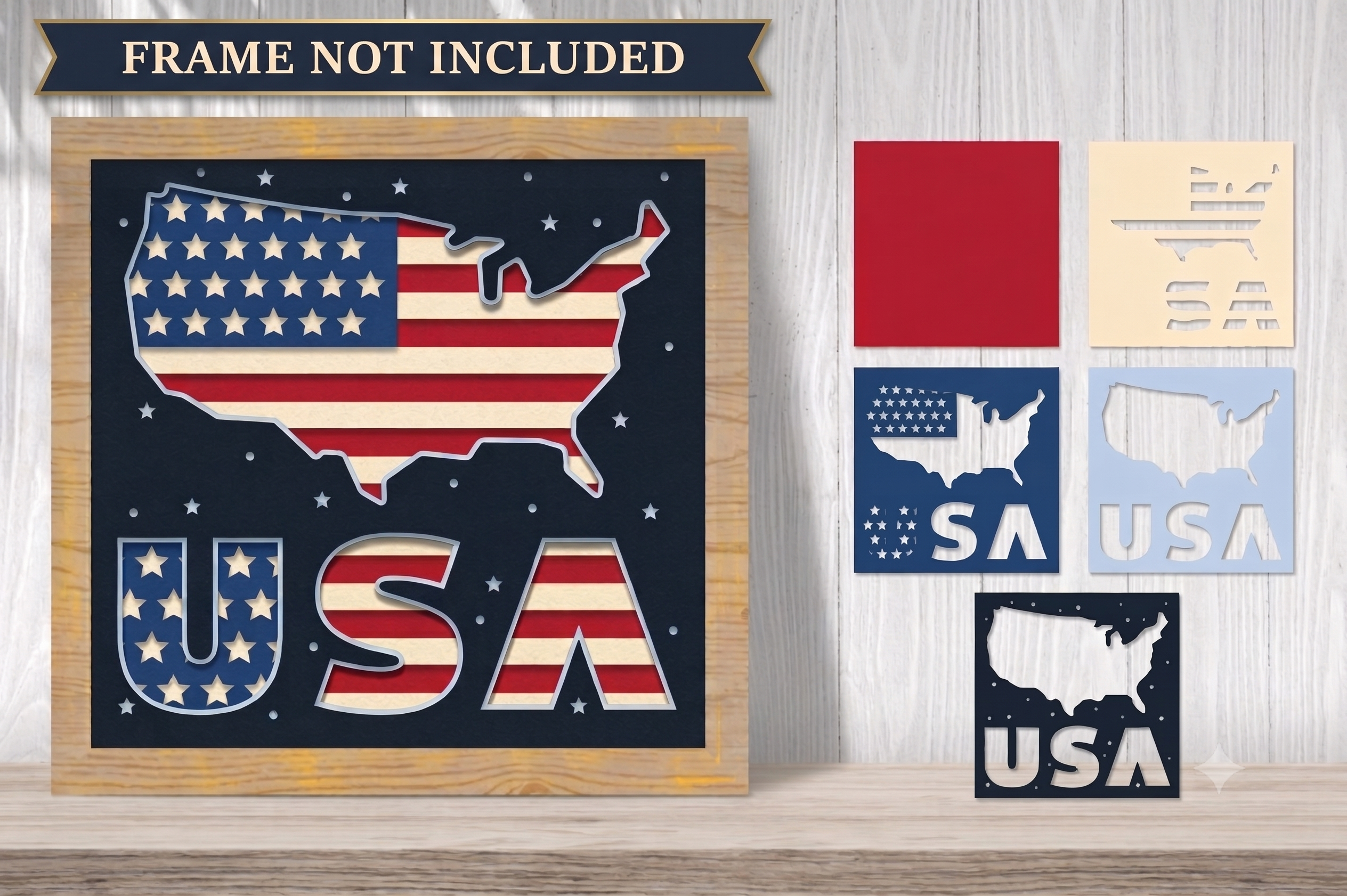 3D Layered Shadow Box