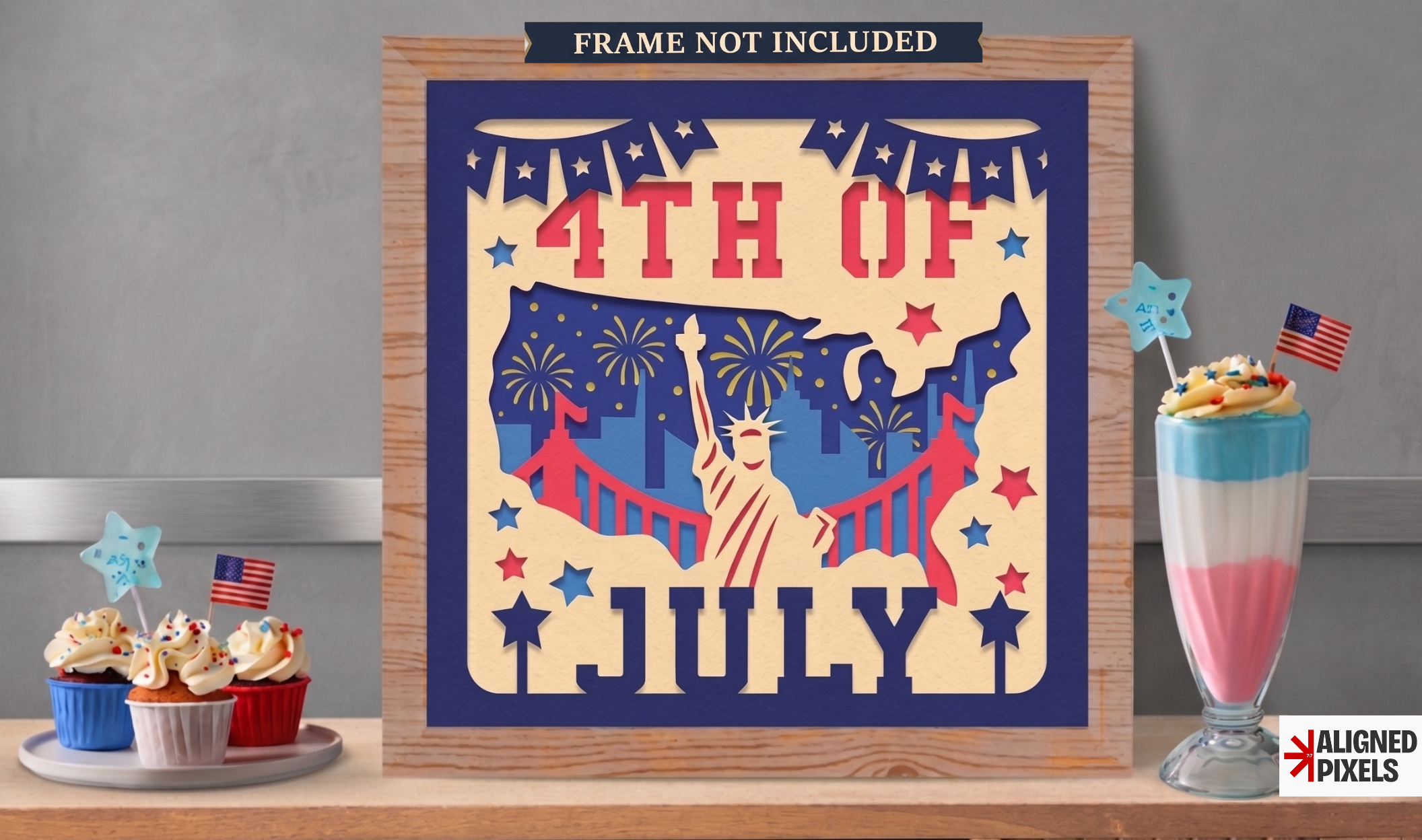 3D Layered Shadow Box