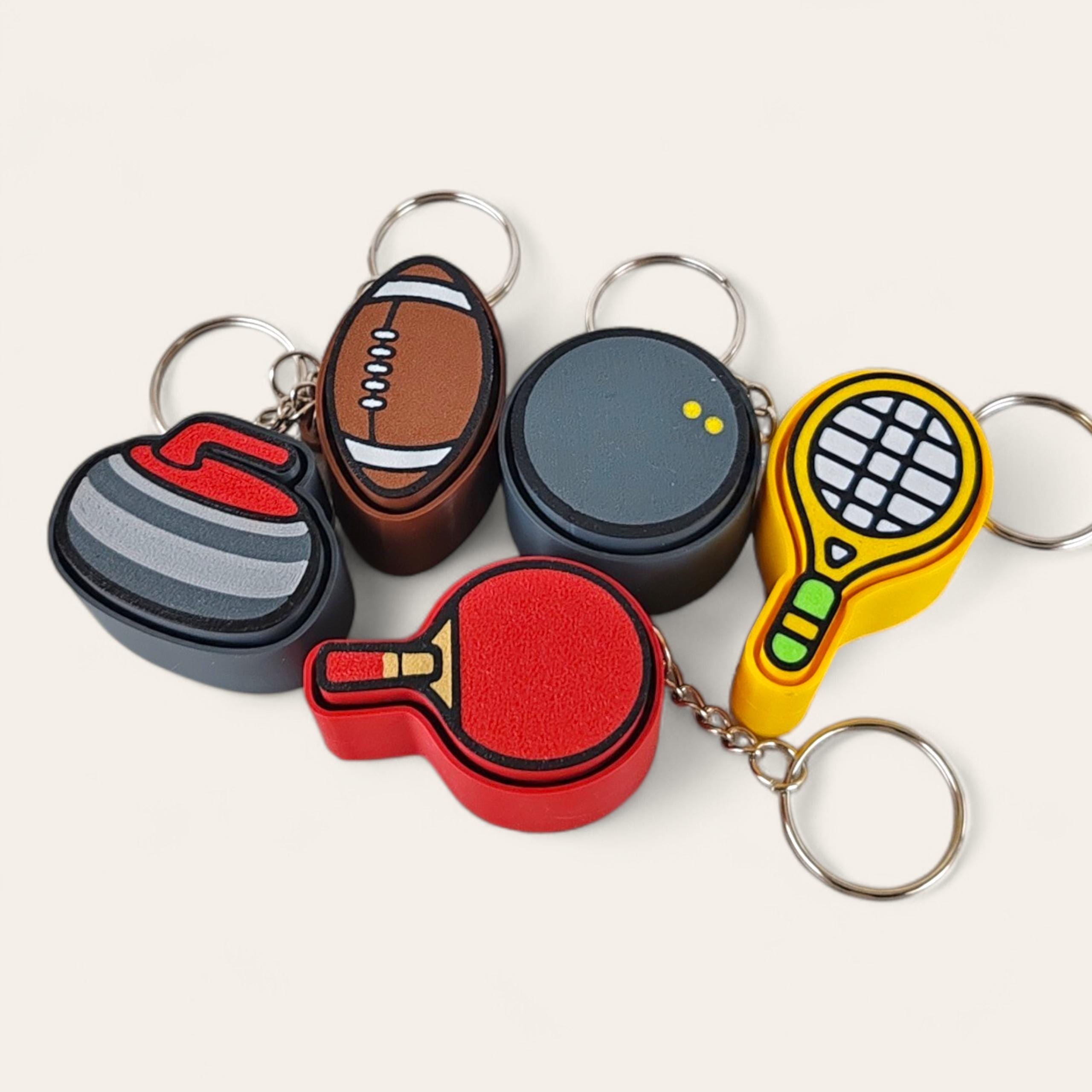 Artisan 3D Printed Sports Keychains: Pocket-Sized Passion for Fans!