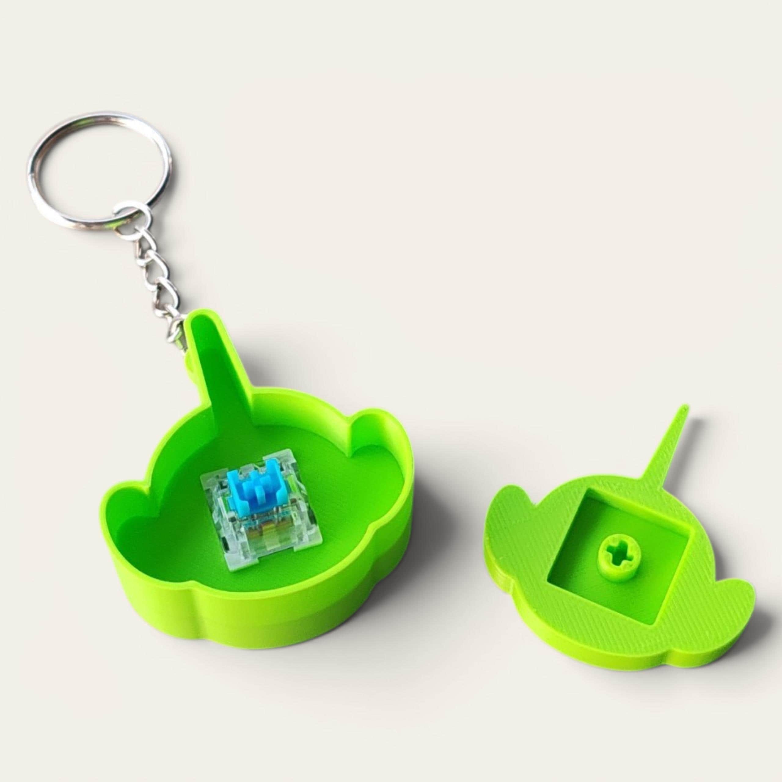 Teletubbies Fidget Keychains: 3D Printed Sensory Clickers – Nostalgic Toy Bag Charms