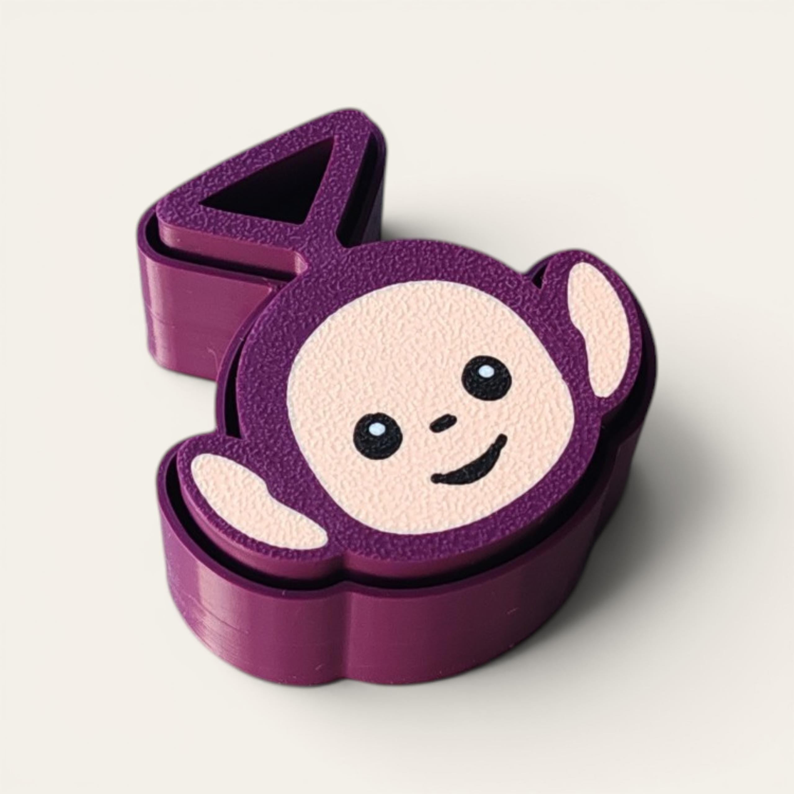Teletubbies Fidget Keychains: 3D Printed Sensory Clickers – Nostalgic Toy Bag Charms