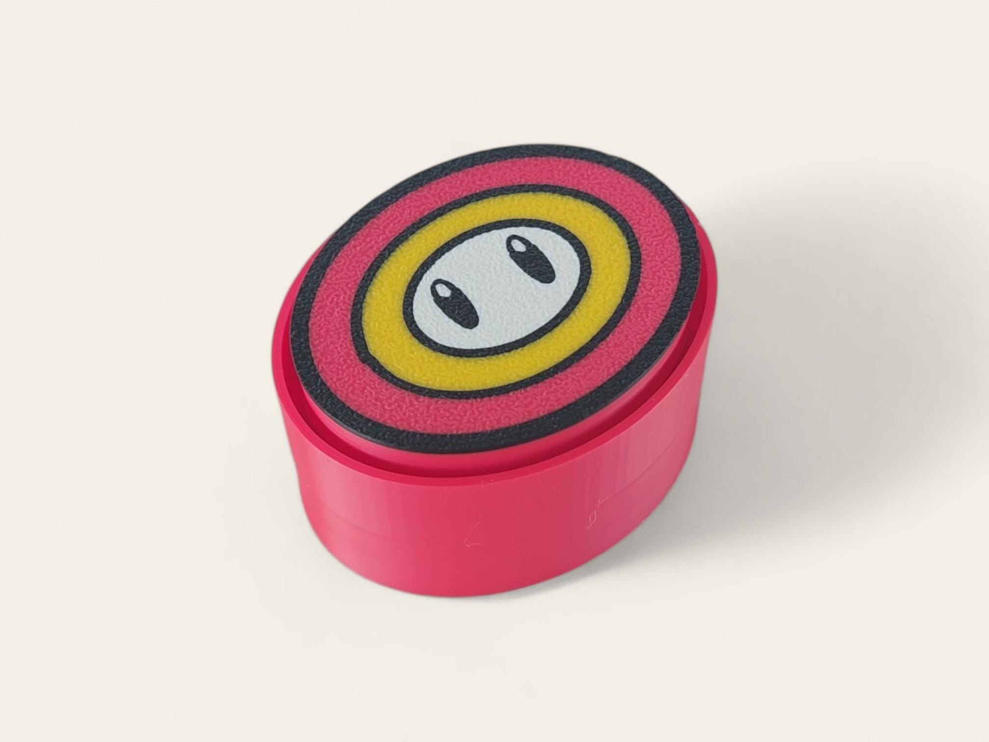 Retro Gamer Power-Up Fidget Clicker Keychain • Sensory Toy