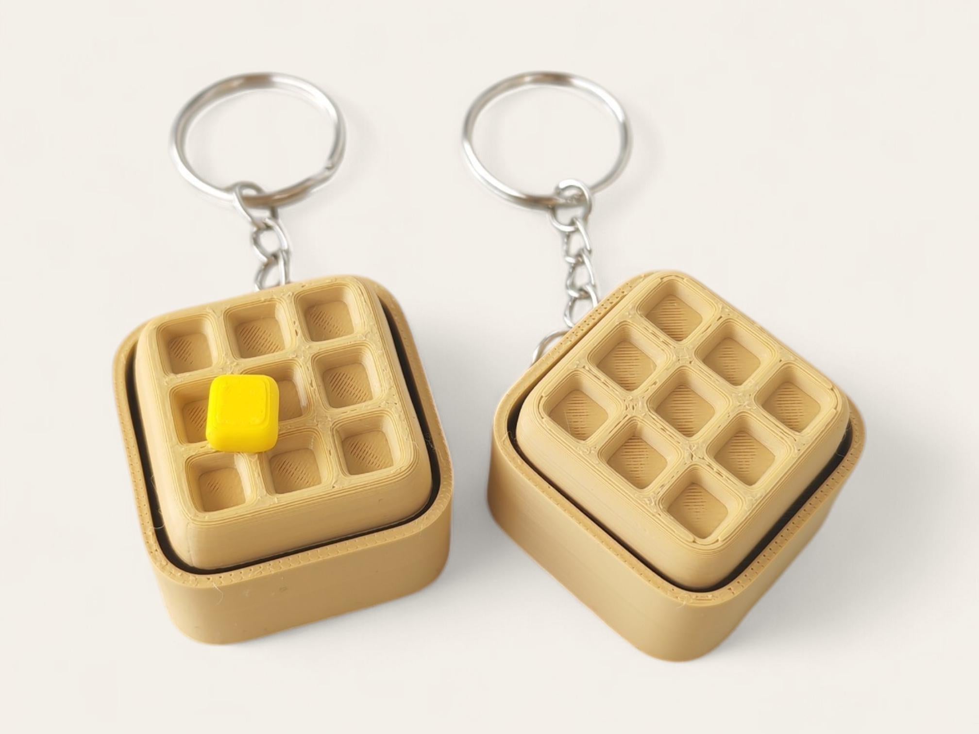 Golden & Crisp: The Ultimate Waffle Fidget Clicker Set