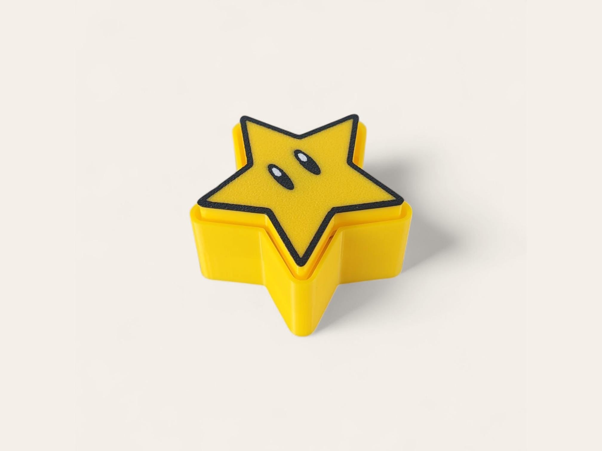 Retro Gamer Power-Up Fidget Clicker Keychain • Sensory Toy